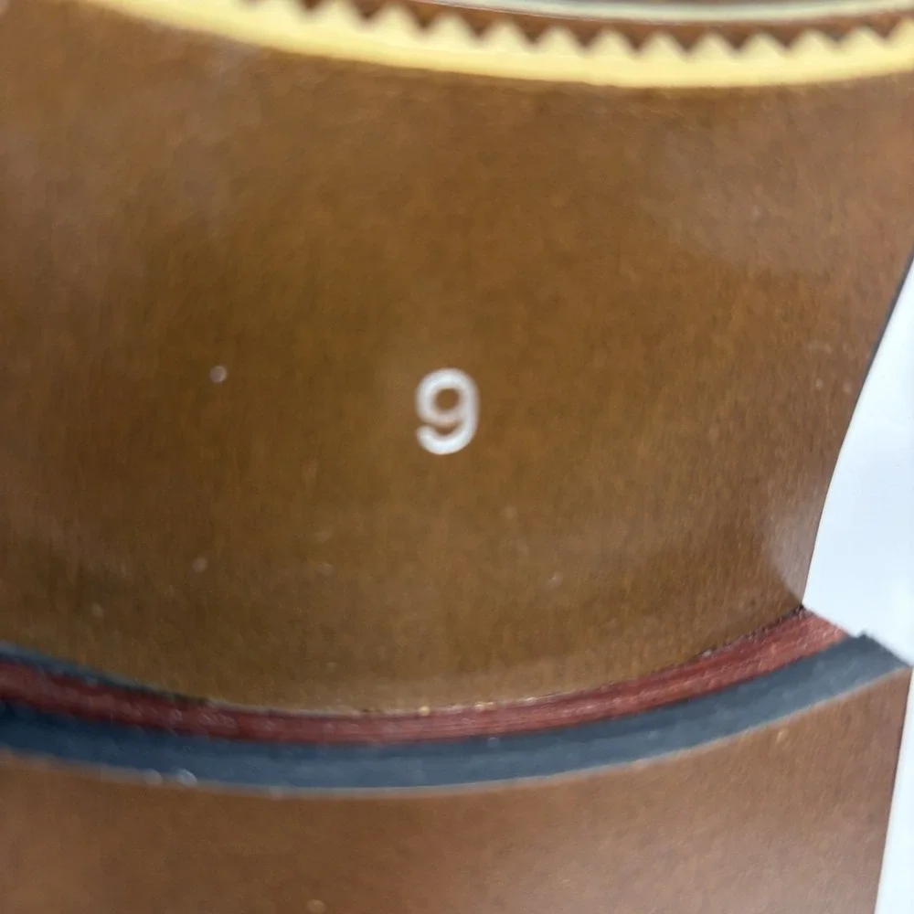 chocolate brown Faux Suede wingtip Oxford shoes Men's Size 9